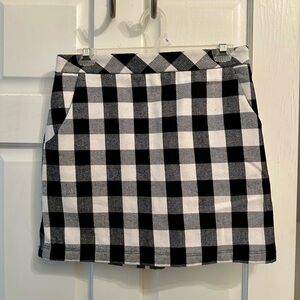 Margaux Monochrome Plaid Mini Skirt